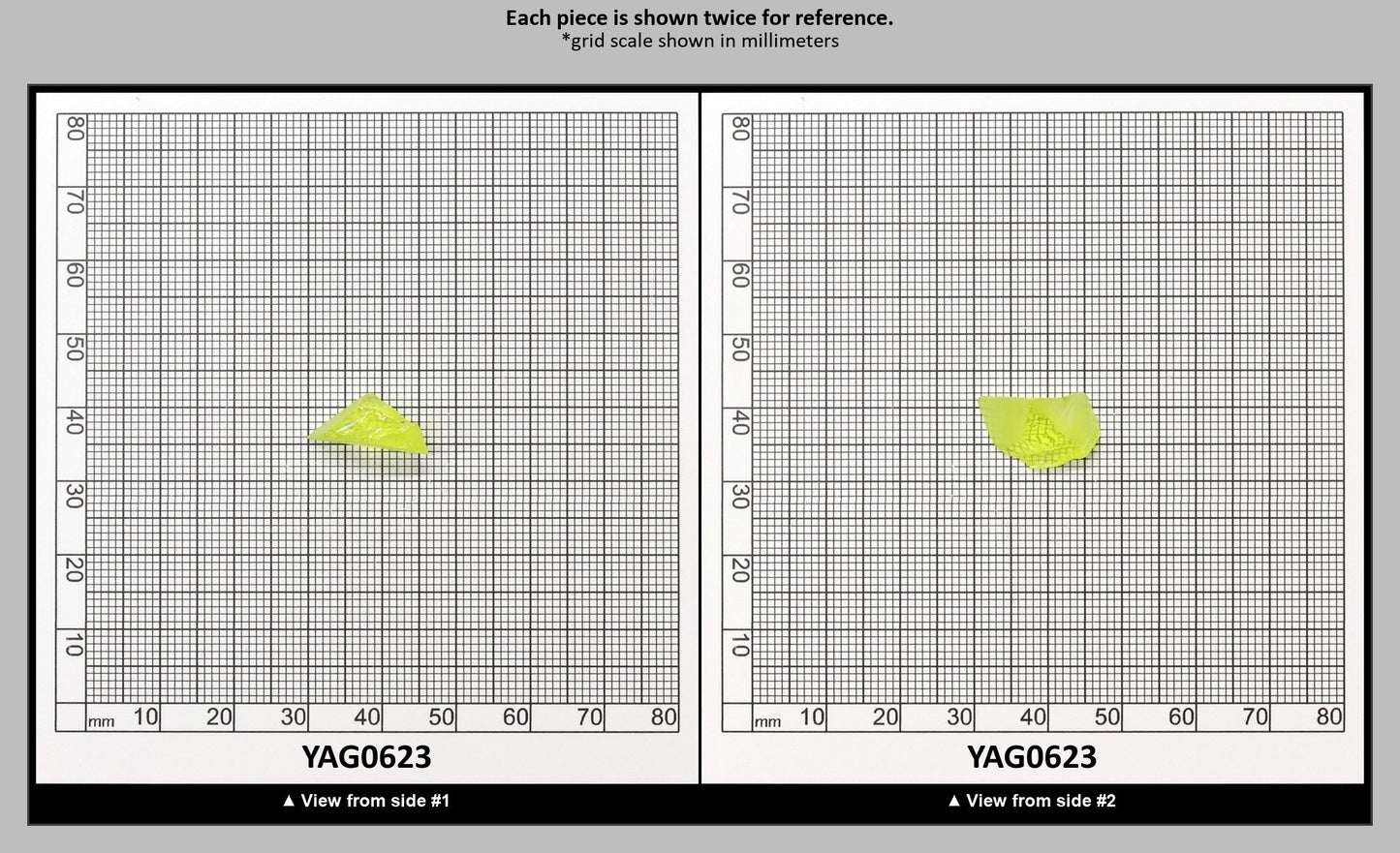 Neon Yellow YAG Faceting Rough for Gem Cutting - Various Sizes : YAG0623