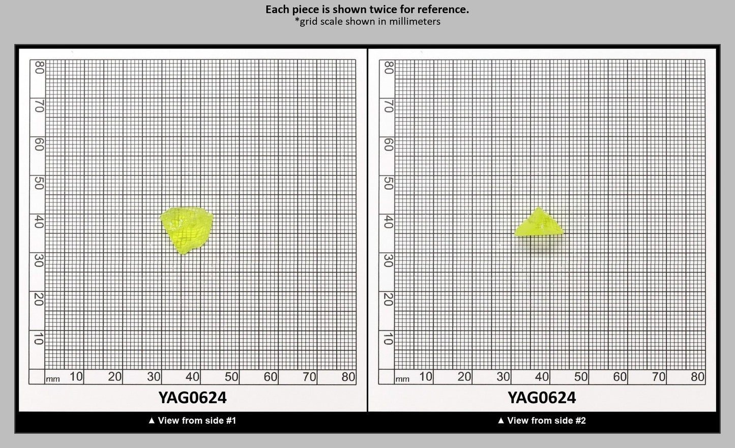 Neon Yellow YAG Faceting Rough for Gem Cutting - Various Sizes : YAG0624