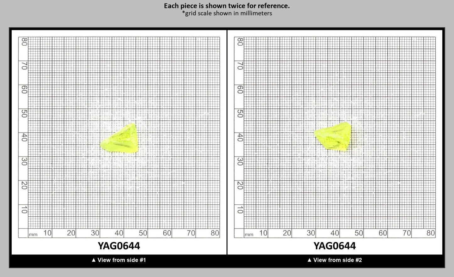 Neon Yellow YAG Faceting Rough for Gem Cutting - Various Sizes : YAG0644