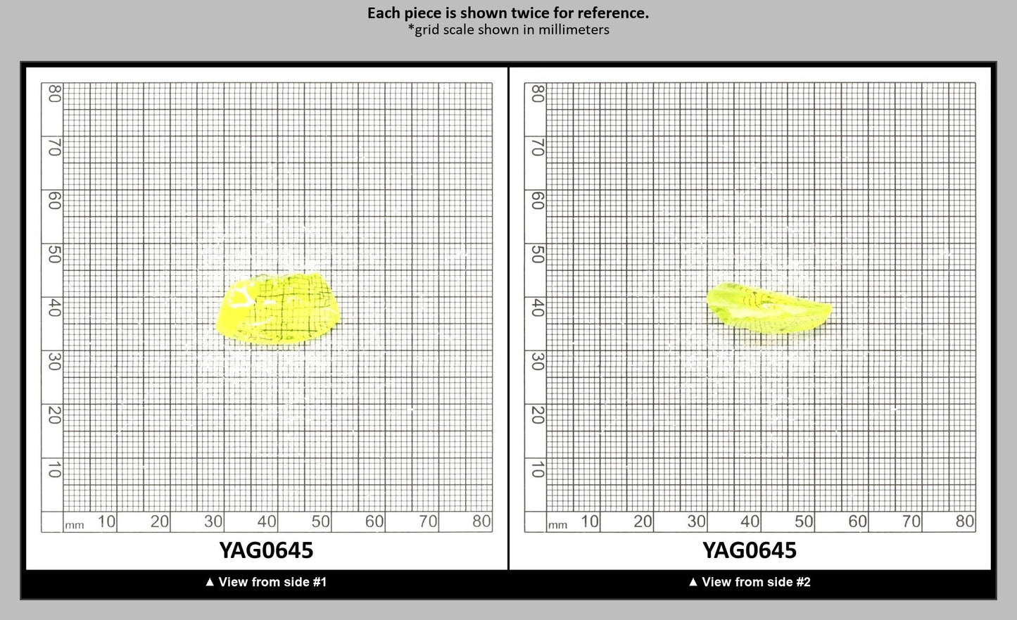 Neon Yellow YAG Faceting Rough for Gem Cutting - Various Sizes : YAG0645