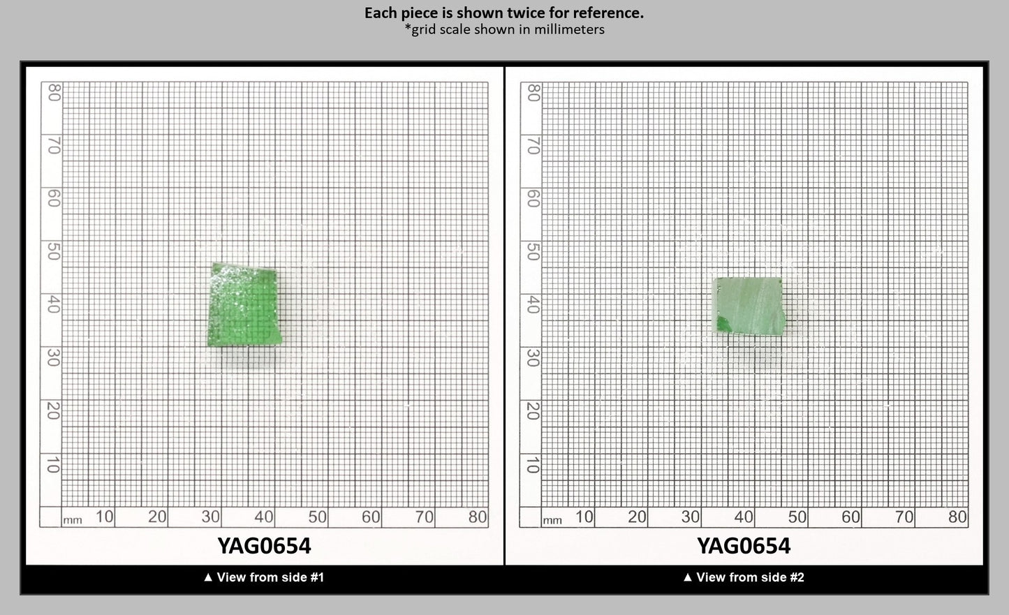 Christmas Garnet YAG Cr3+:YAG Faceting Rough for Gem Cutting - Various Sizes : YAG0654
