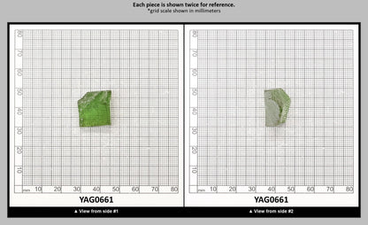 Christmas Garnet YAG Cr3+:YAG Faceting Rough for Gem Cutting - Various Sizes : YAG0661