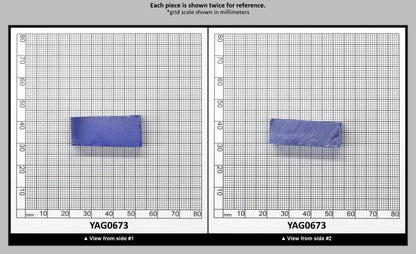 Cobalt Blue Polycrystalline (Ceramic) YAG - Faceting Rough : YAG0673