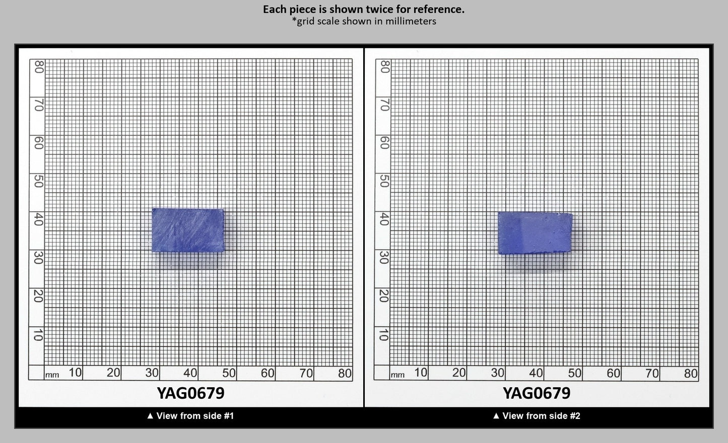 Cobalt Blue Polycrystalline (Ceramic) YAG - Faceting Rough : YAG0679