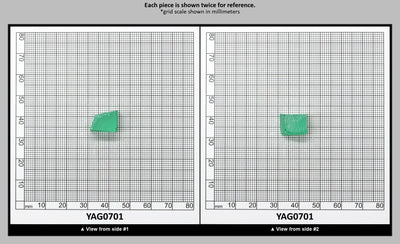 Green (Tsavorite) Garnet V:YAG Faceting Rough for Gem Cutting - Various Sizes : YAG0701