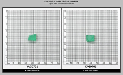 Green (Tsavorite) Garnet V:YAG Faceting Rough for Gem Cutting - Various Sizes : YAG0701