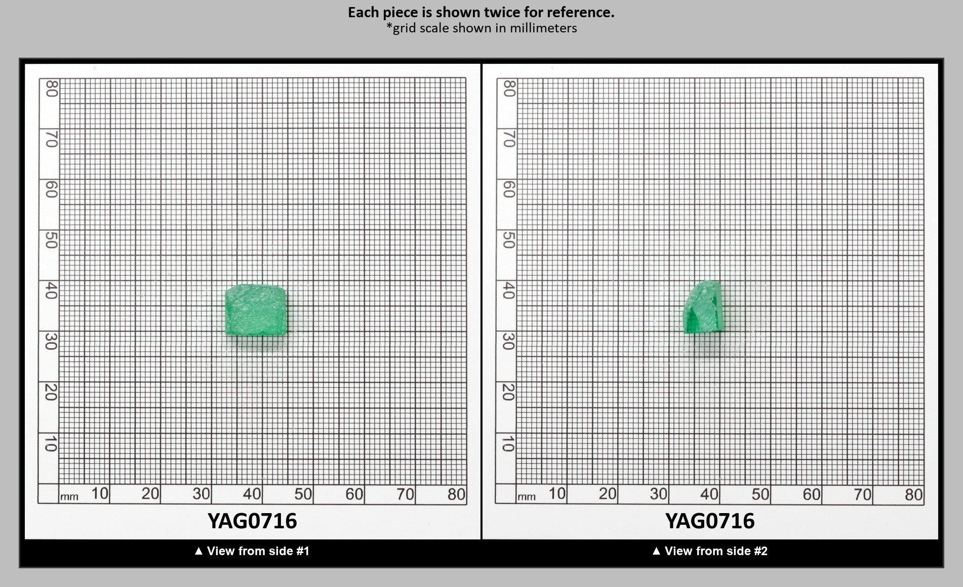 Green (Tsavorite) Garnet V:YAG Faceting Rough for Gem Cutting - Various Sizes : YAG0716