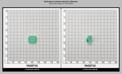 Green (Tsavorite) Garnet V:YAG Faceting Rough for Gem Cutting - Various Sizes : YAG0716