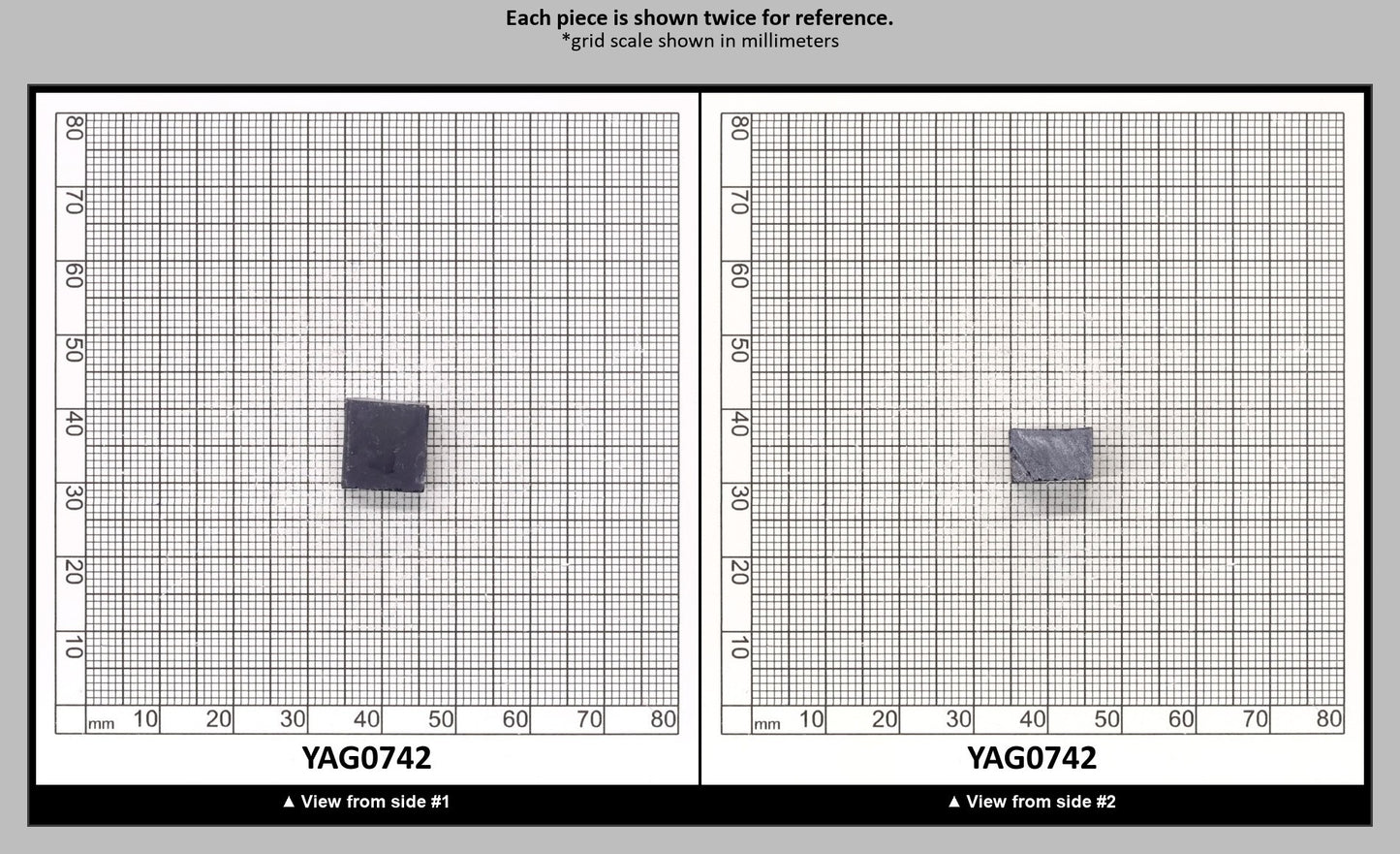 Blue YAG Polycrystalline (Ceramic) Faceting Rough : YAG0742
