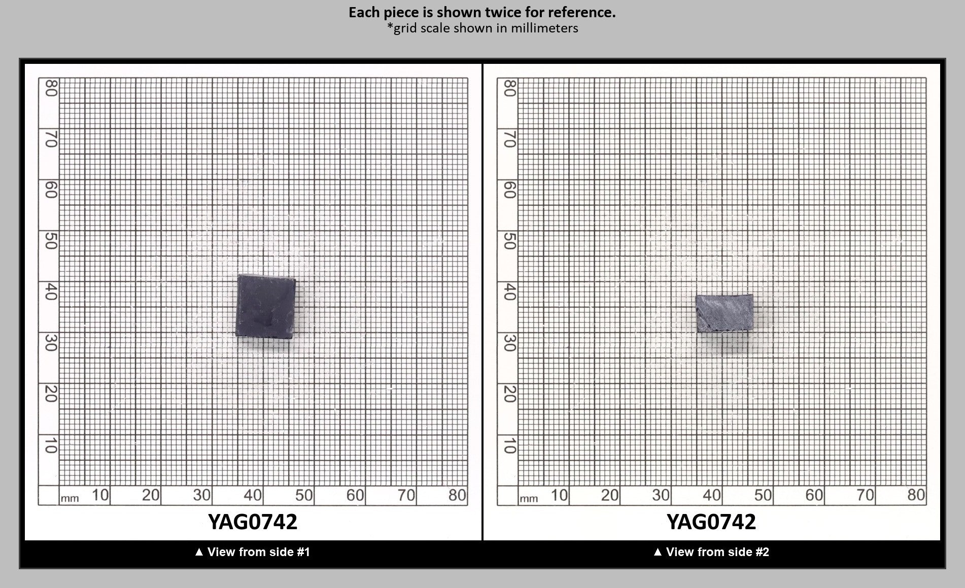 Blue YAG Polycrystalline (Ceramic) Faceting Rough : YAG0742
