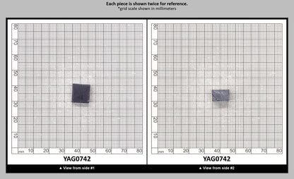 Blue YAG Polycrystalline (Ceramic) Faceting Rough : YAG0742