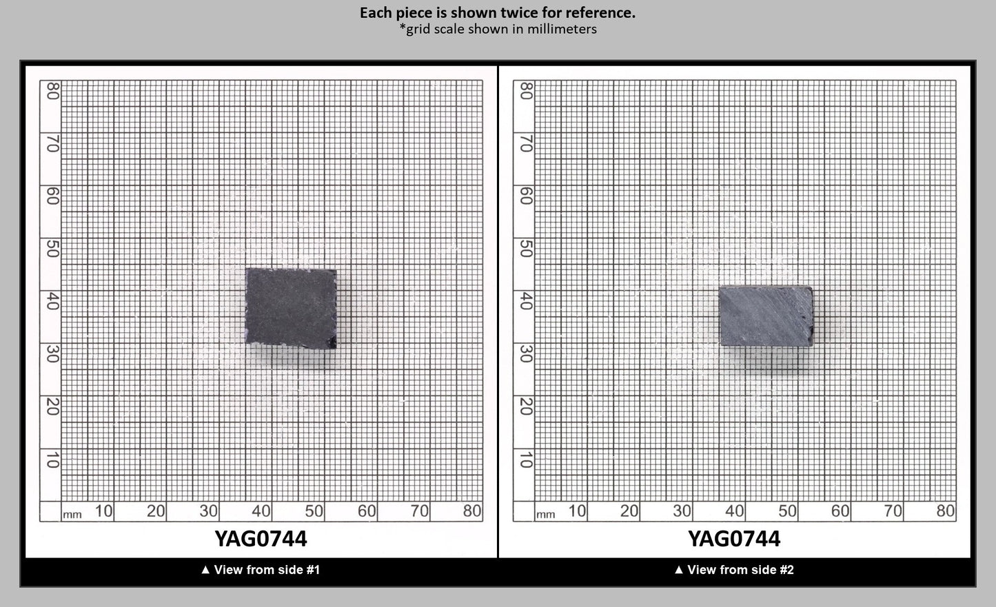 Blue YAG Polycrystalline (Ceramic) Faceting Rough : YAG0744