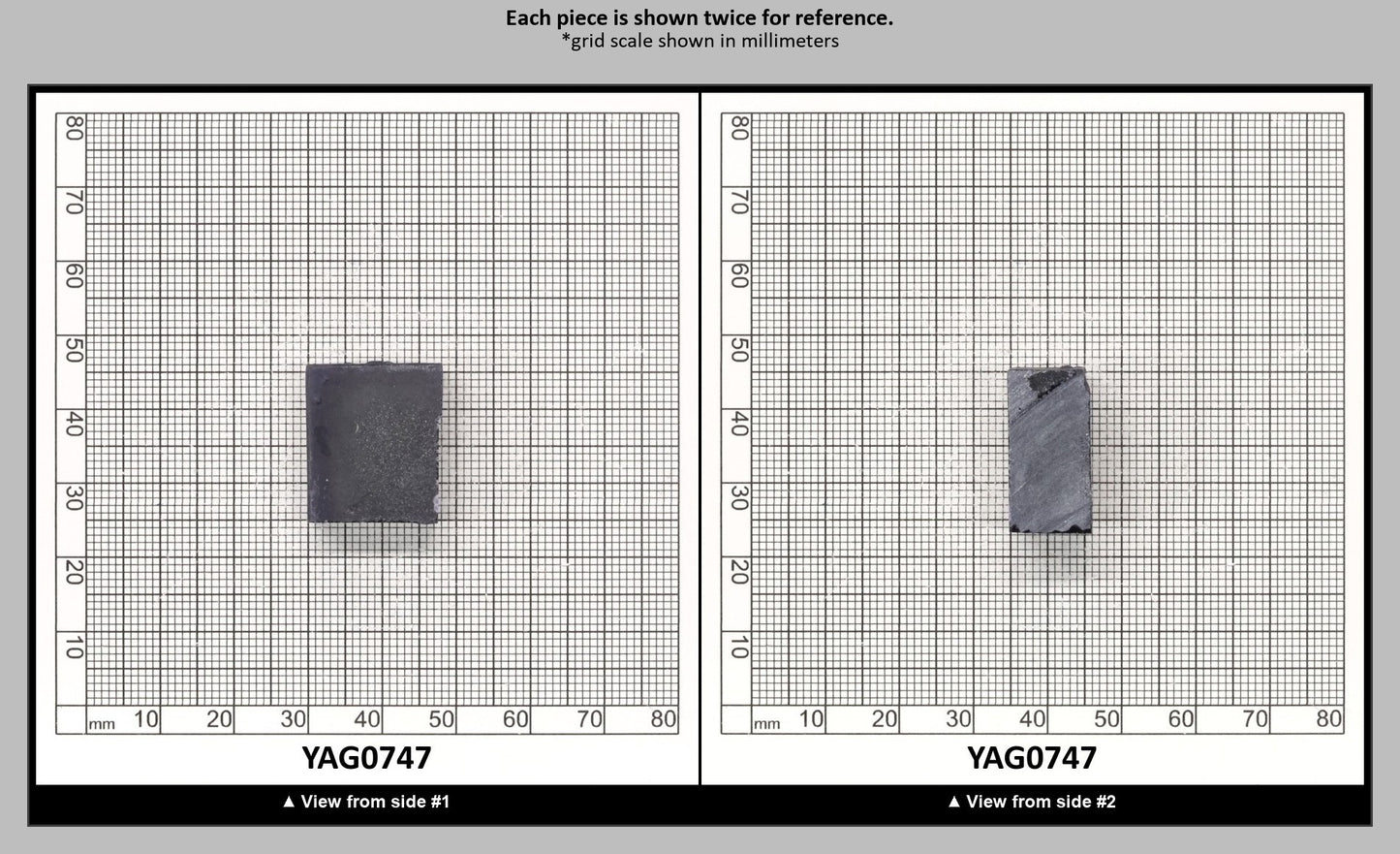 Blue YAG Polycrystalline (Ceramic) Faceting Rough : YAG0747