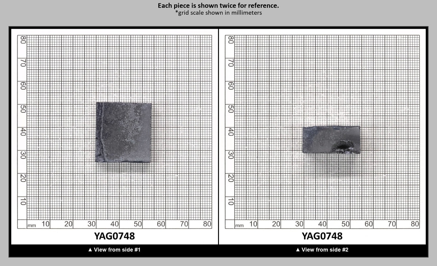 Blue YAG Polycrystalline (Ceramic) Faceting Rough : YAG0748