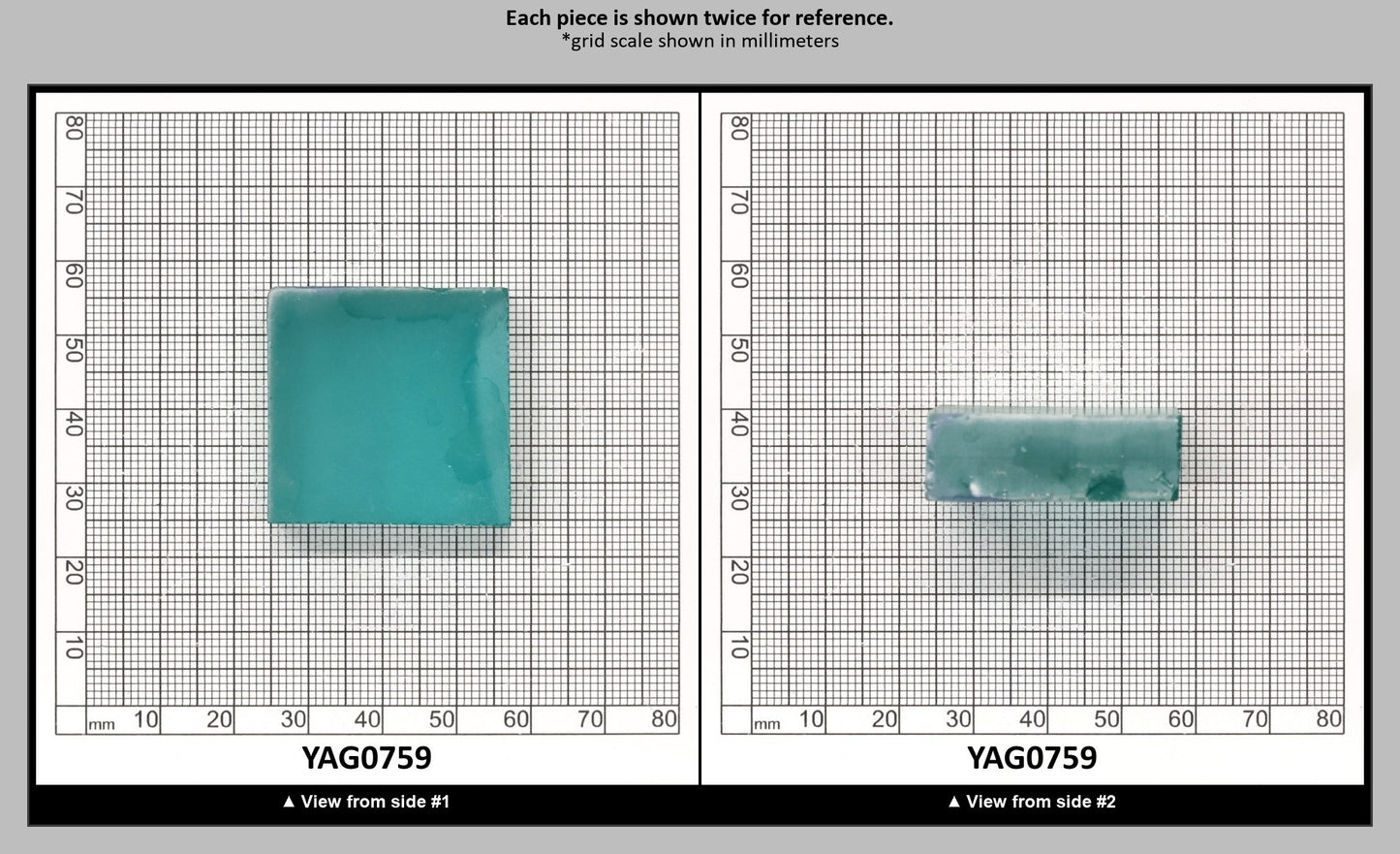 Paraiba YAG Polycrystalline (Ceramic) Faceting Rough : YAG0759