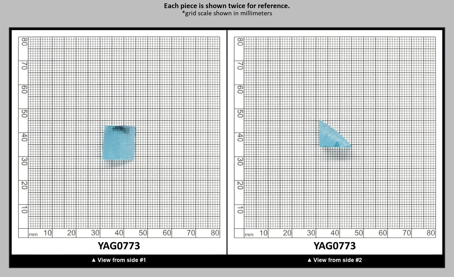 Paraiba Colored Garnet Yb:YAG Faceting Rough for Gem Cutting - Various Sizes : YAG0773