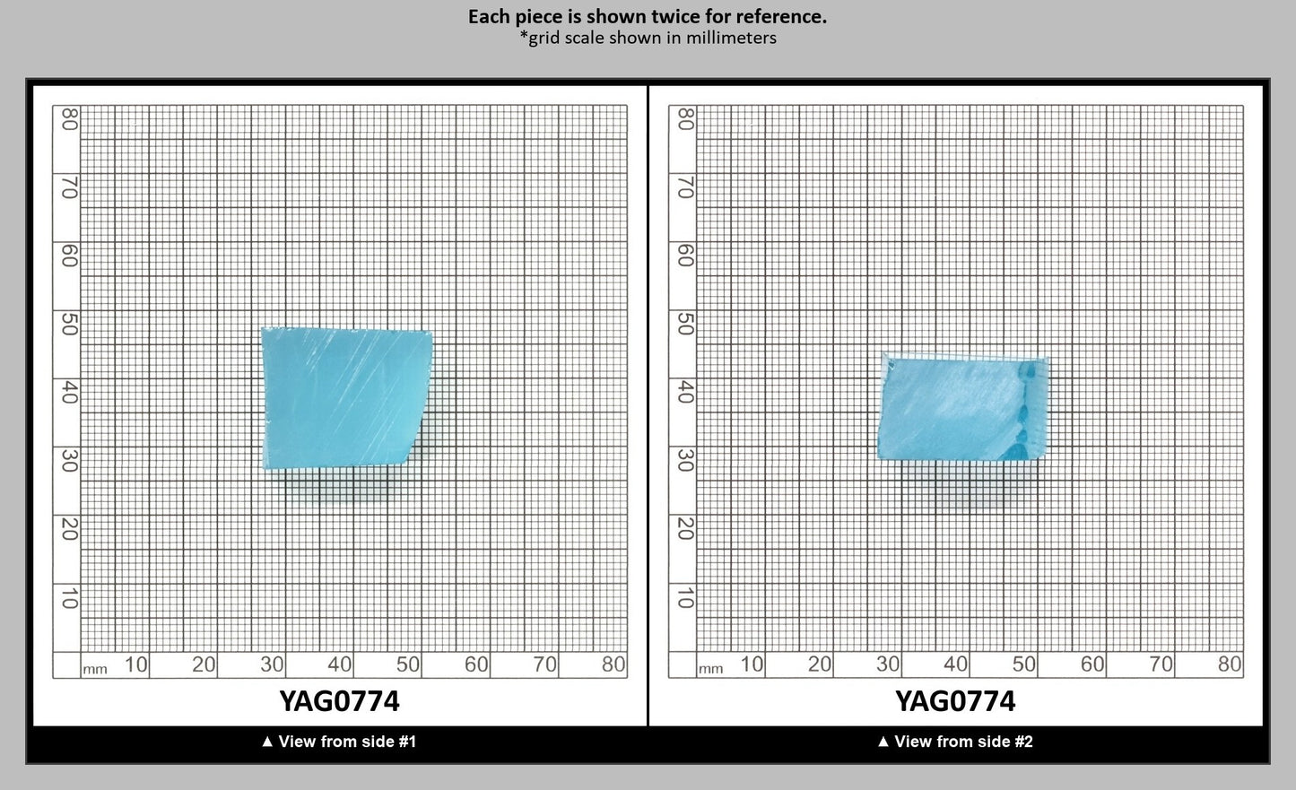 Paraiba Colored Garnet Yb:YAG Faceting Rough for Gem Cutting - Various Sizes : YAG0774