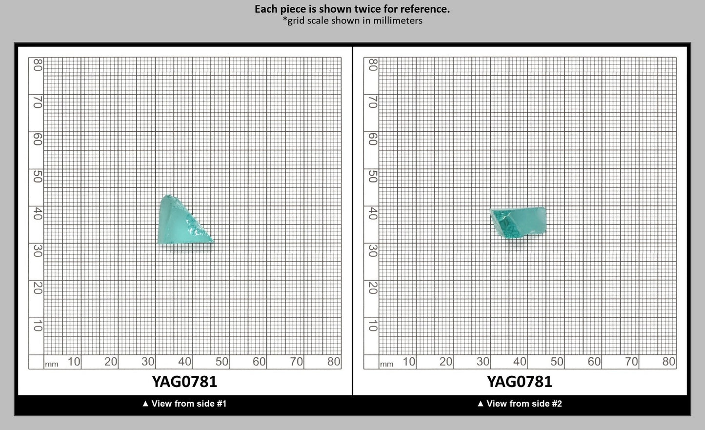 Paraiba Colored Garnet Yb:YAG Faceting Rough for Gem Cutting - Various Sizes : YAG0781
