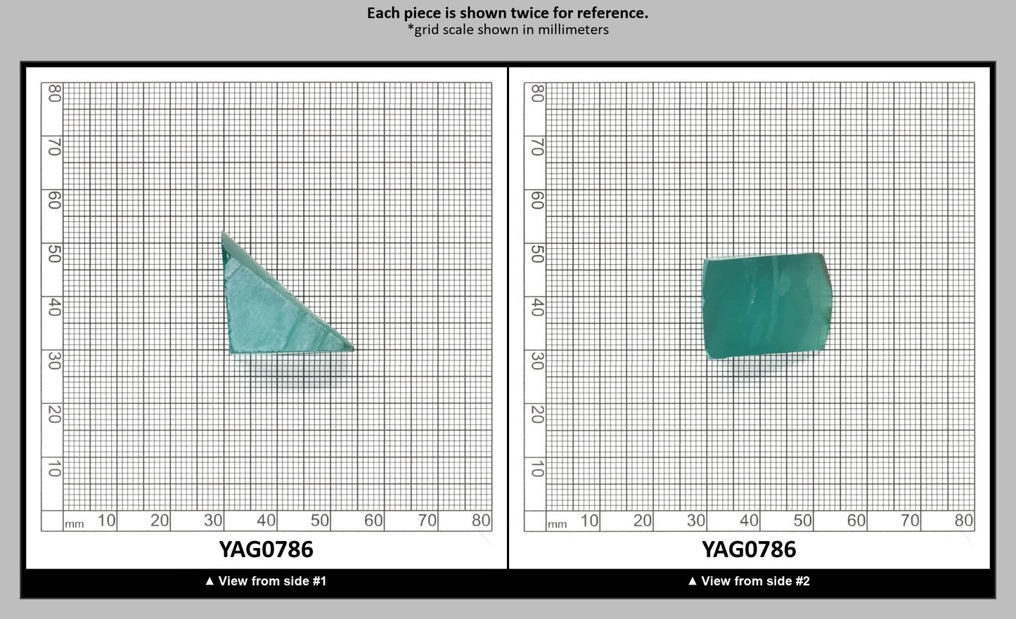 Paraiba Colored Garnet Yb:YAG Faceting Rough for Gem Cutting - Various Sizes : YAG0786
