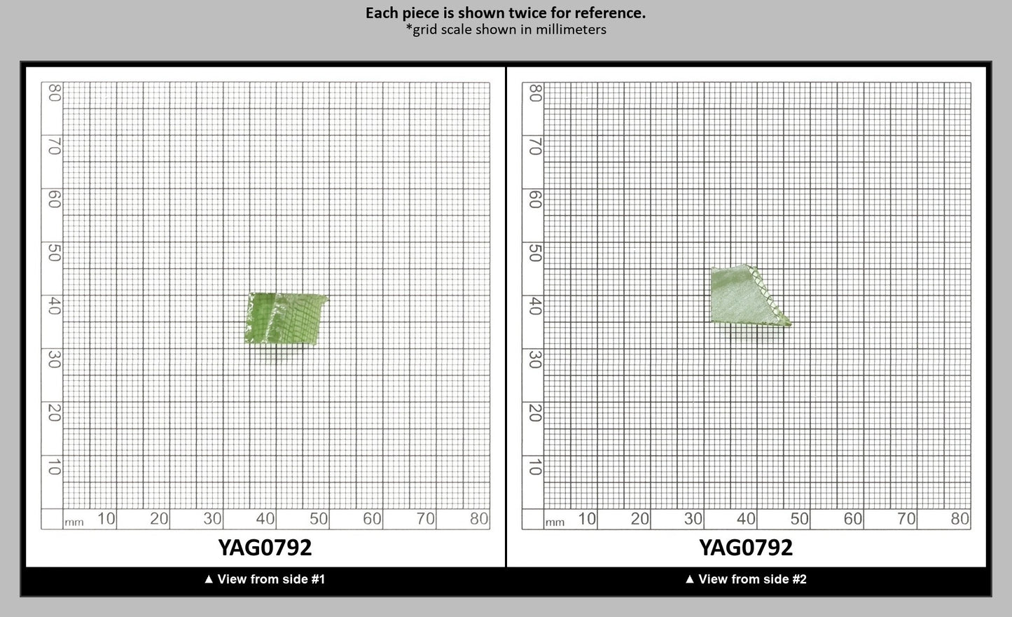 Christmas Garnet YAG Cr3+:YAG Faceting Rough for Gem Cutting - Various Sizes : YAG0792