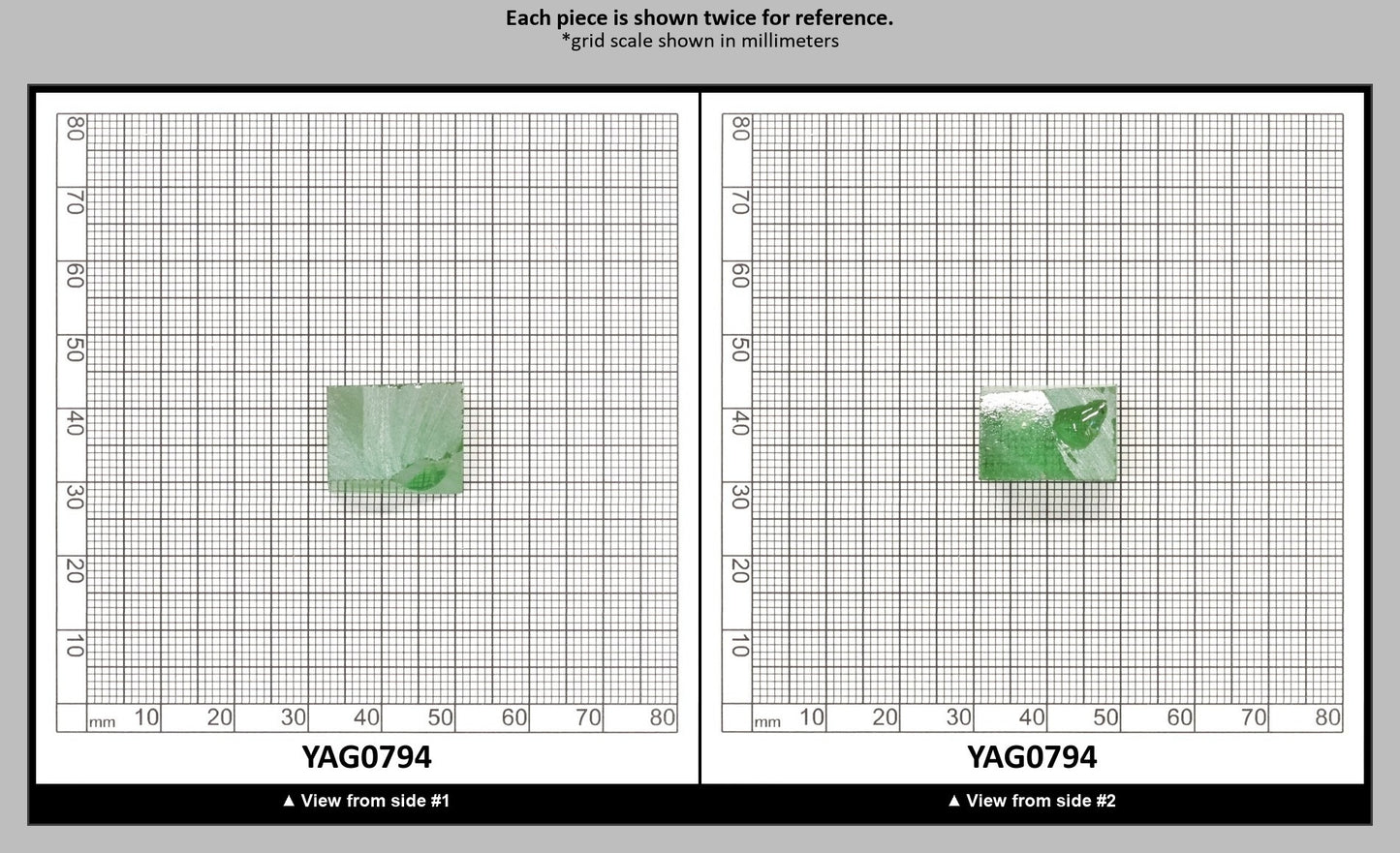 Christmas Garnet YAG Cr3+:YAG Faceting Rough for Gem Cutting - Various Sizes : YAG0794