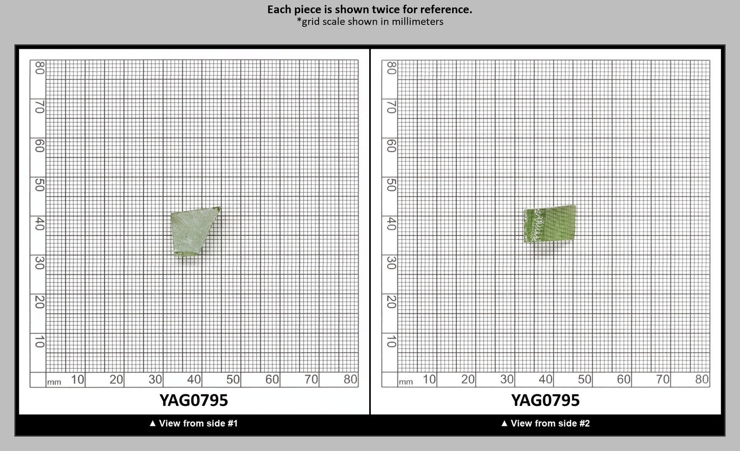 Christmas Garnet YAG Cr3+:YAG Faceting Rough for Gem Cutting - Various Sizes : YAG0795