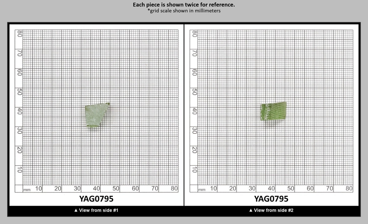 Christmas Garnet YAG Cr3+:YAG Faceting Rough for Gem Cutting - Various Sizes : YAG0795