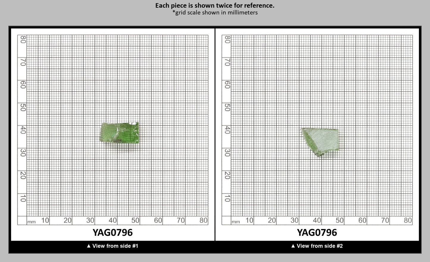 Christmas Garnet YAG Cr3+:YAG Faceting Rough for Gem Cutting - Various Sizes : YAG0796