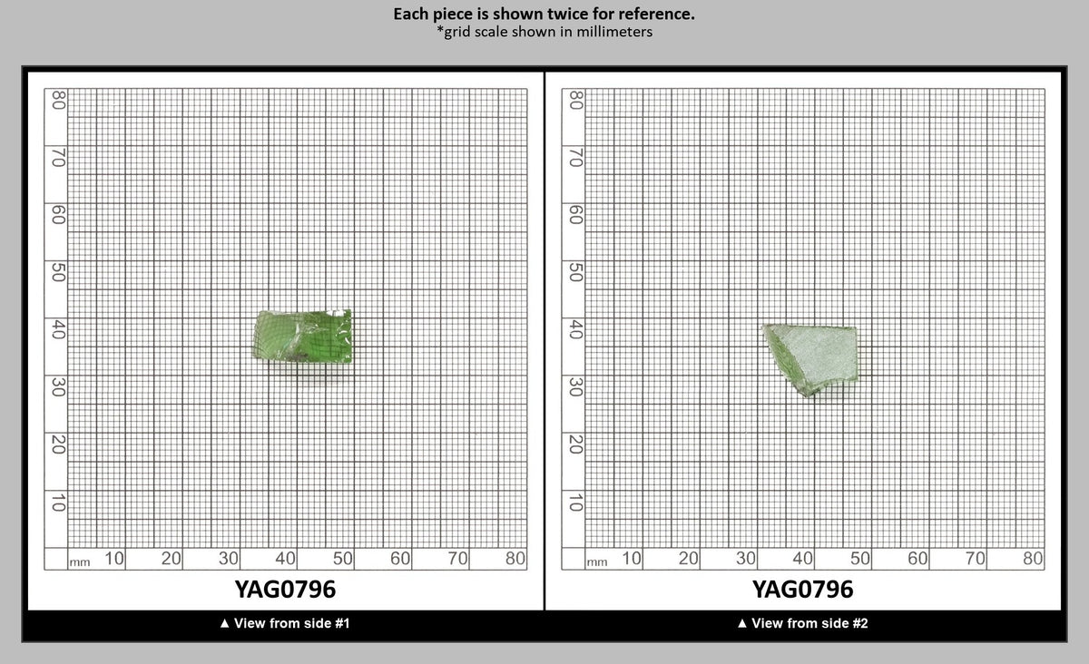 Christmas Garnet YAG Cr3+:YAG Faceting Rough for Gem Cutting - Various Sizes : YAG0796