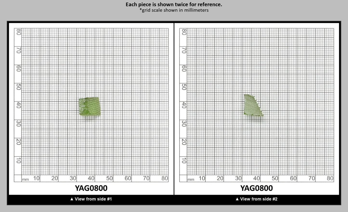Christmas Garnet YAG Cr3+:YAG Faceting Rough for Gem Cutting - Various Sizes : YAG0800
