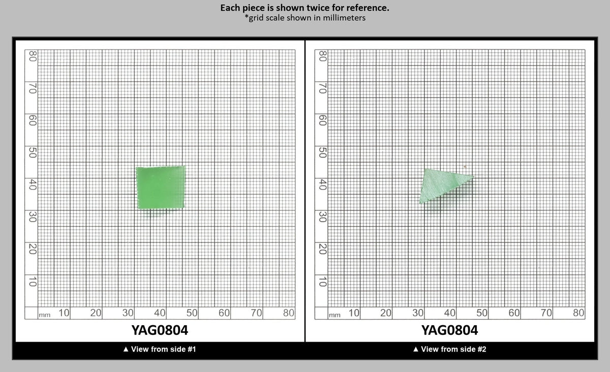 Christmas Garnet YAG Cr3+:YAG Faceting Rough for Gem Cutting - Various Sizes : YAG0804