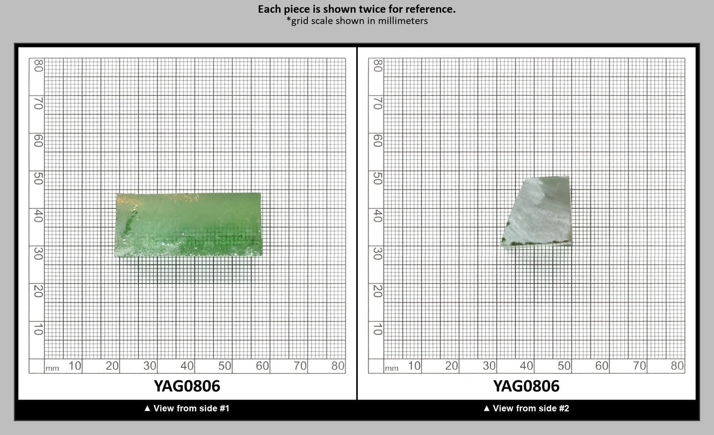 Christmas Garnet YAG Cr3+:YAG Faceting Rough for Gem Cutting - Various Sizes : YAG0806