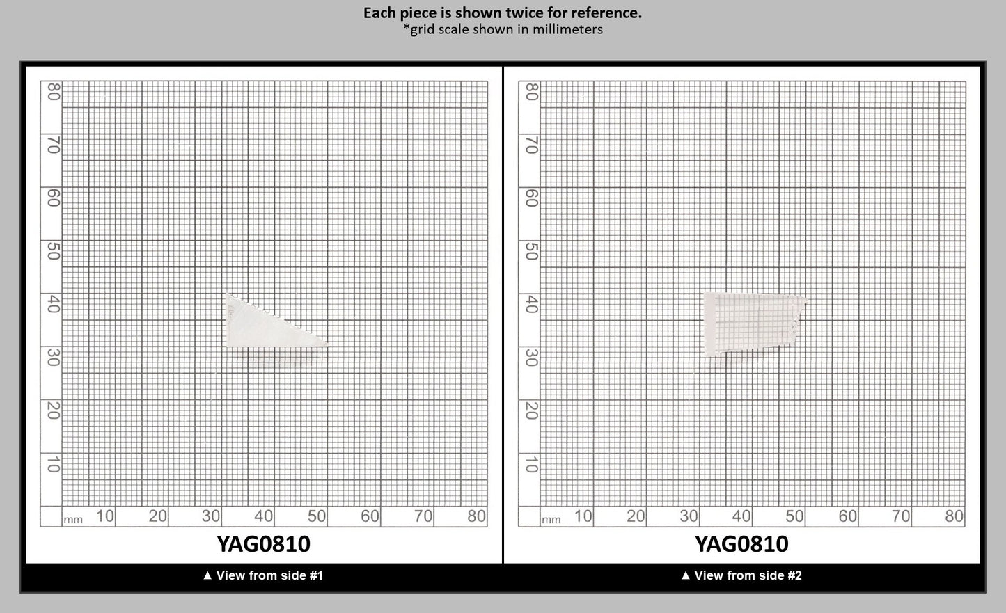 White YAG Faceting Rough for Gem Cutting - Various Sizes : YAG0810