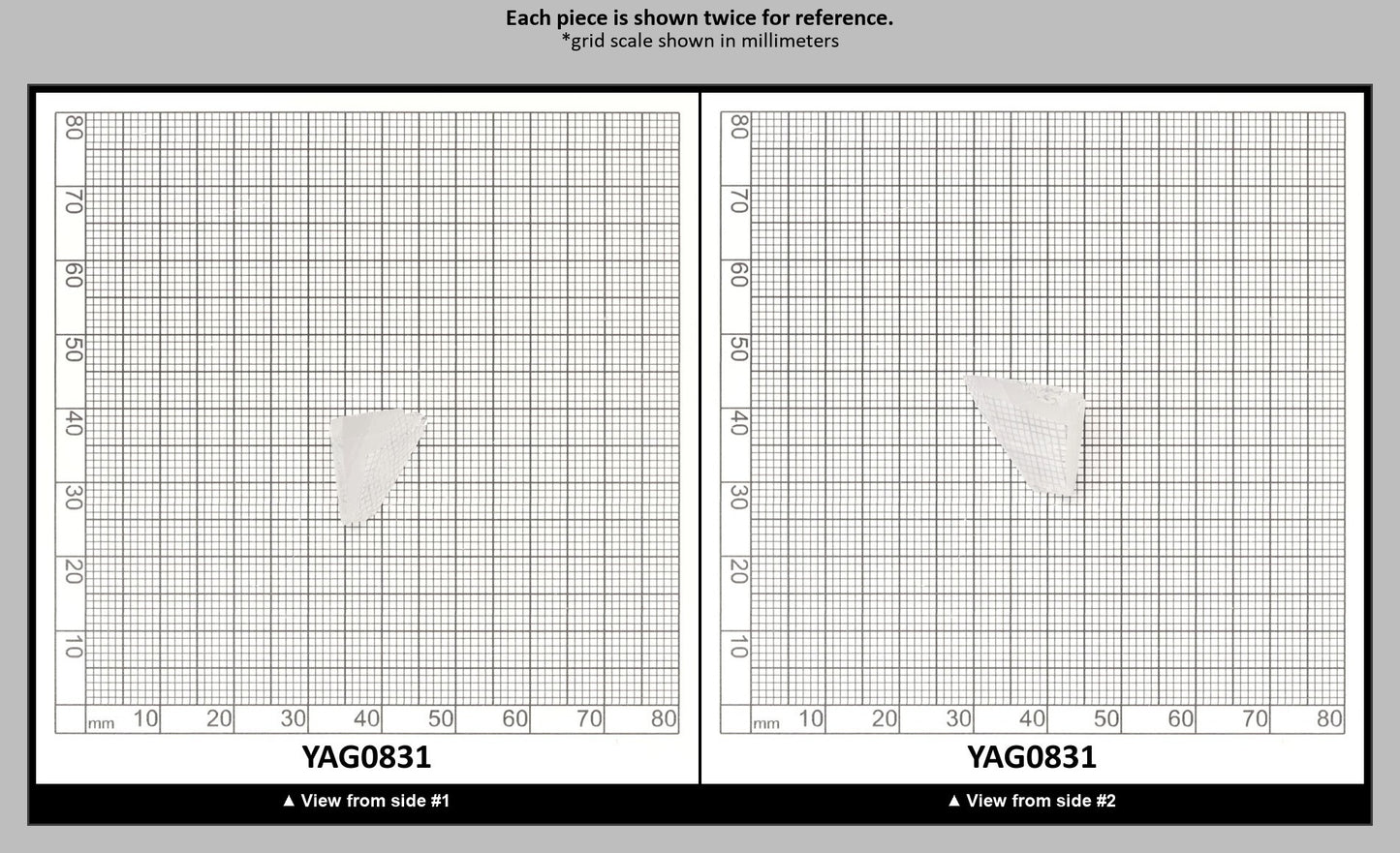 White YAG Faceting Rough for Gem Cutting - Various Sizes : YAG0831