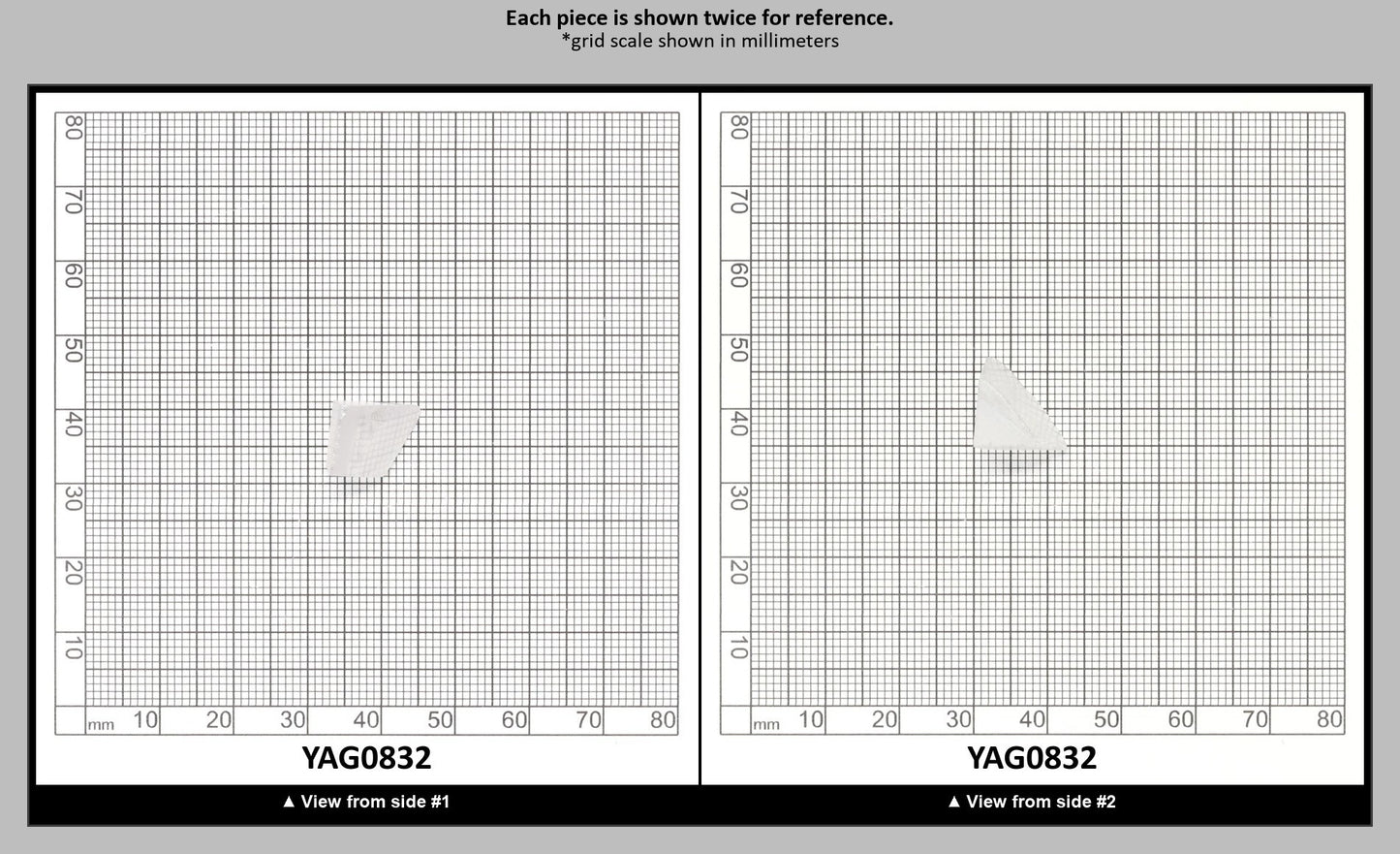 White YAG Faceting Rough for Gem Cutting - Various Sizes : YAG0832