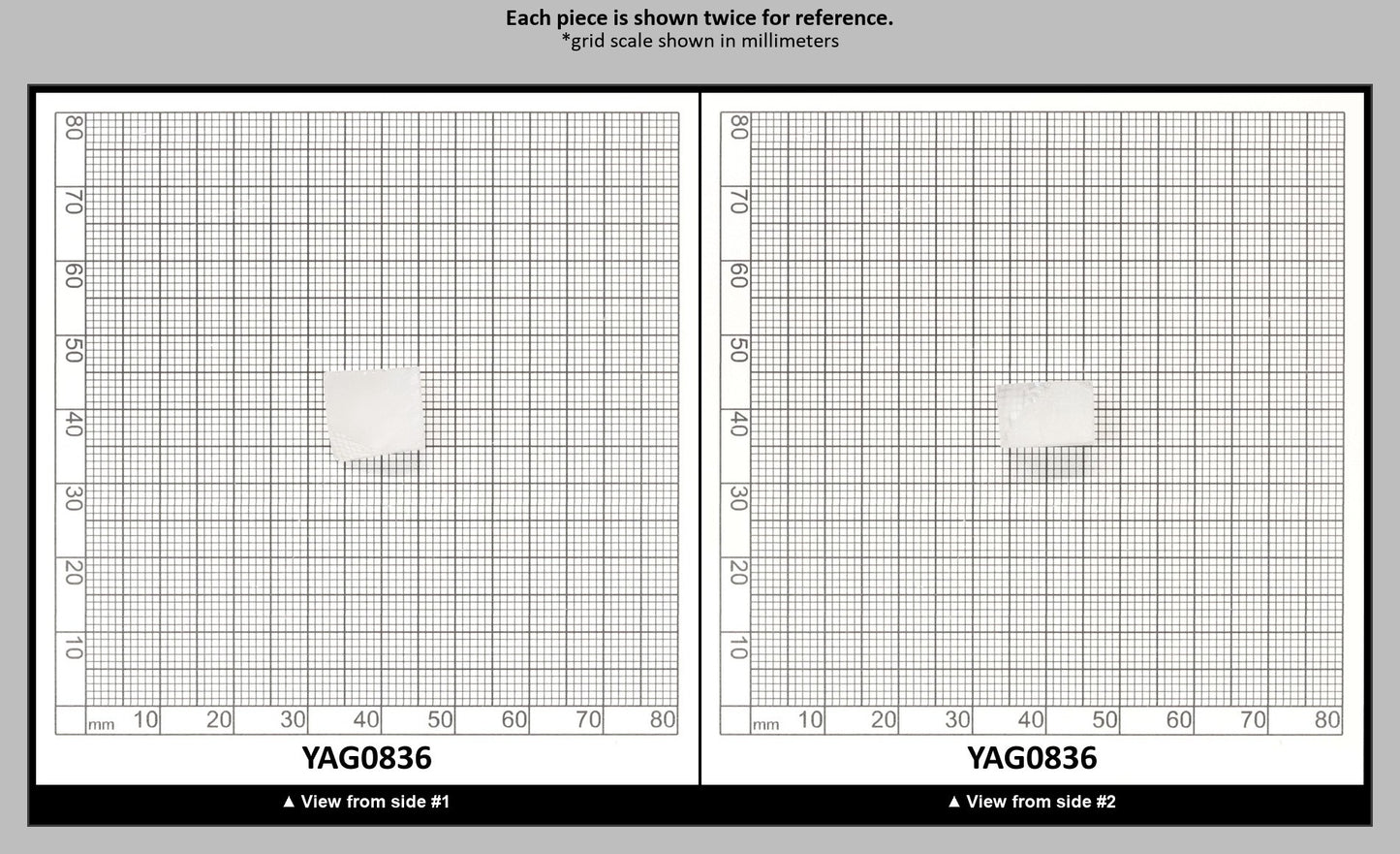 White YAG Faceting Rough for Gem Cutting - Various Sizes : YAG0836