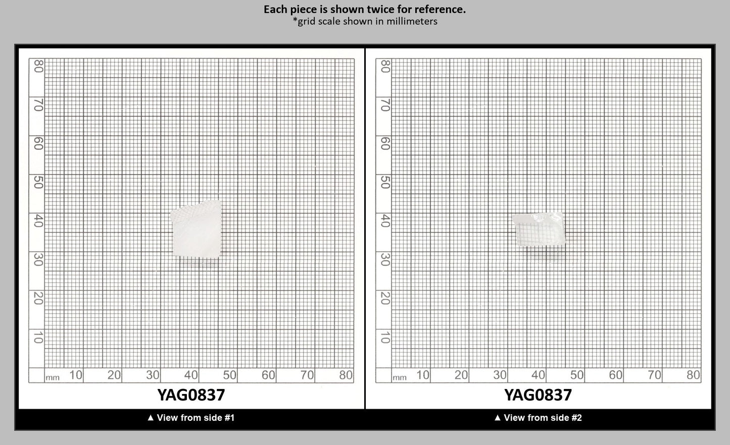 White YAG Faceting Rough for Gem Cutting - Various Sizes : YAG0837