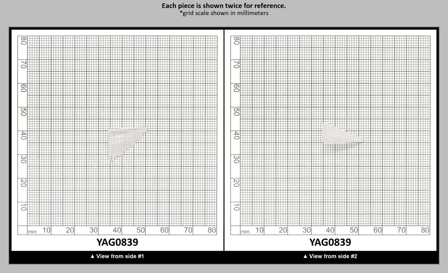 White YAG Faceting Rough for Gem Cutting - Various Sizes : YAG0839
