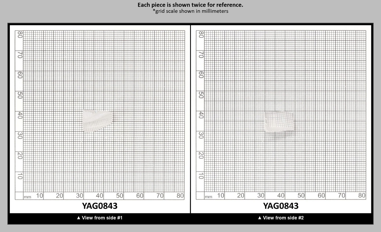 White YAG Faceting Rough for Gem Cutting - Various Sizes : YAG0843