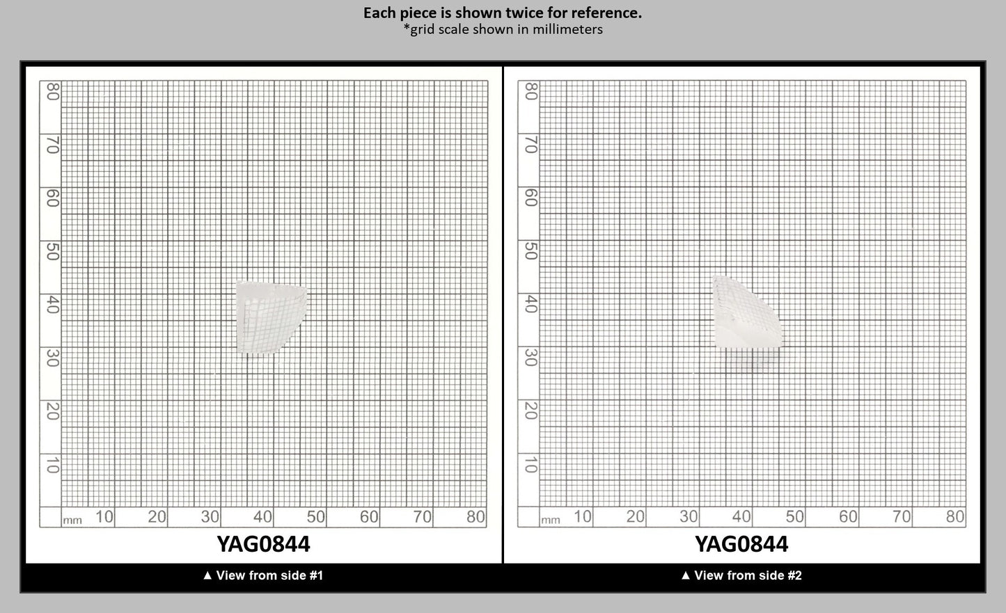 White YAG Faceting Rough for Gem Cutting - Various Sizes : YAG0844