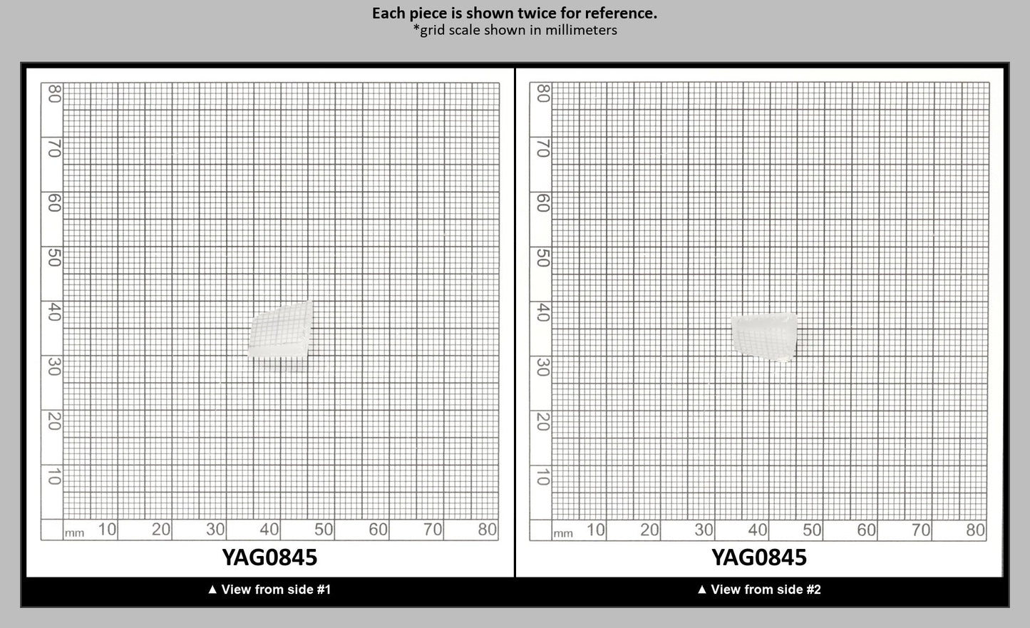 White YAG Faceting Rough for Gem Cutting - Various Sizes : YAG0845
