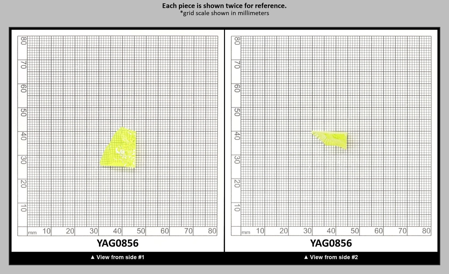 Neon Yellow YAG Faceting Rough for Gem Cutting - Various Sizes : YAG0856
