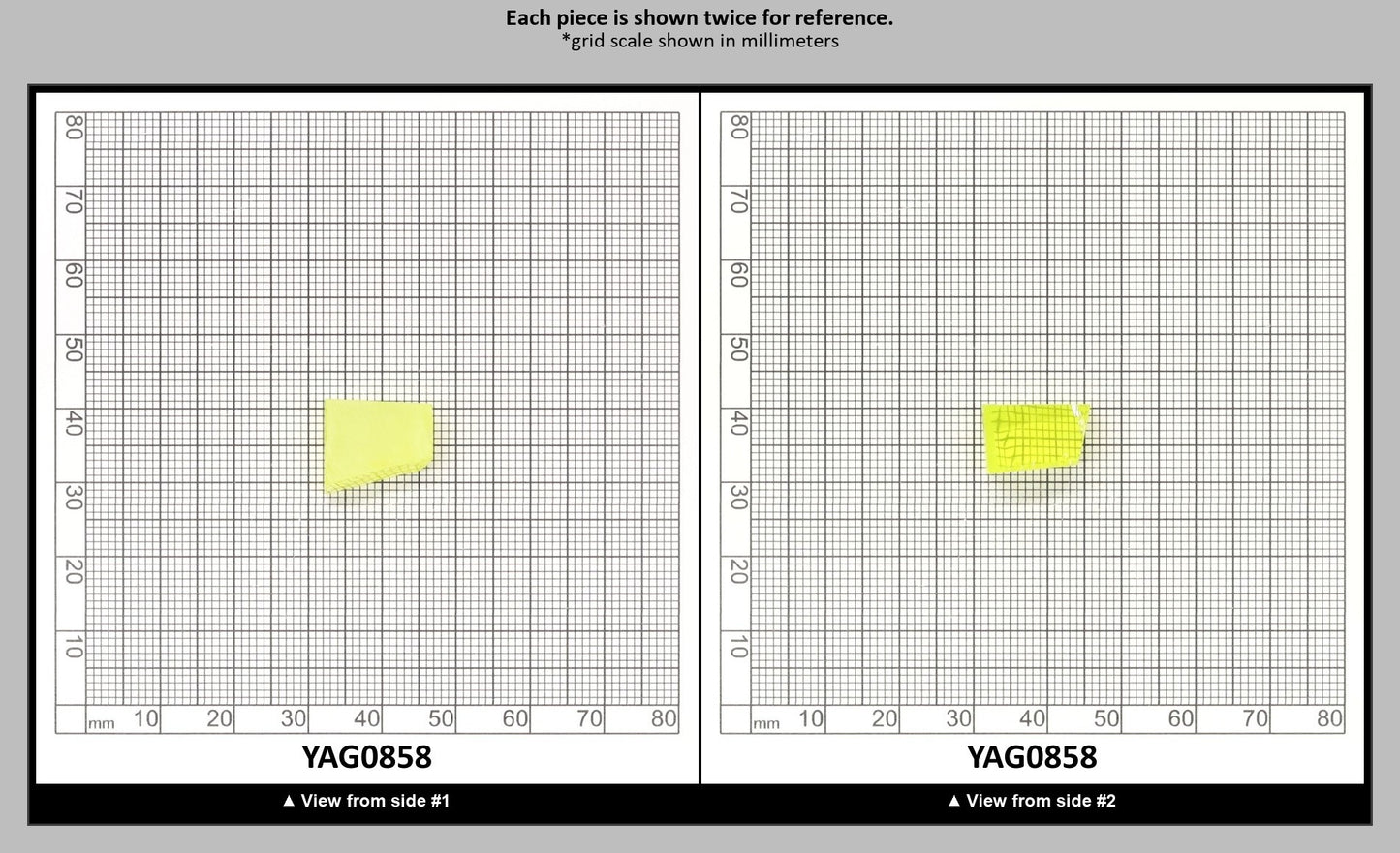 Neon Yellow YAG Faceting Rough for Gem Cutting - Various Sizes : YAG0858