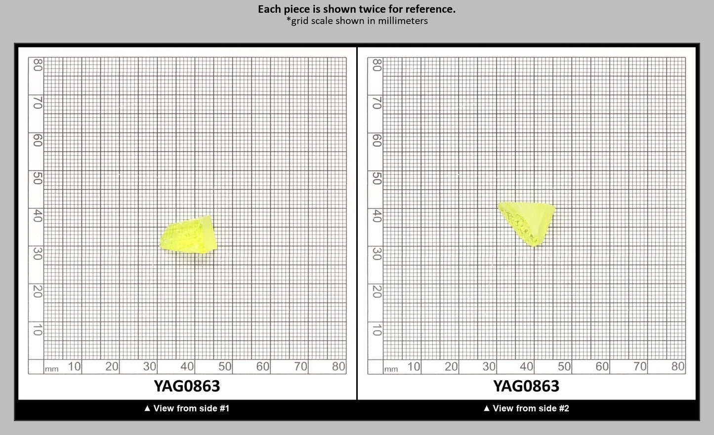 Neon Yellow YAG Faceting Rough for Gem Cutting - Various Sizes : YAG0863