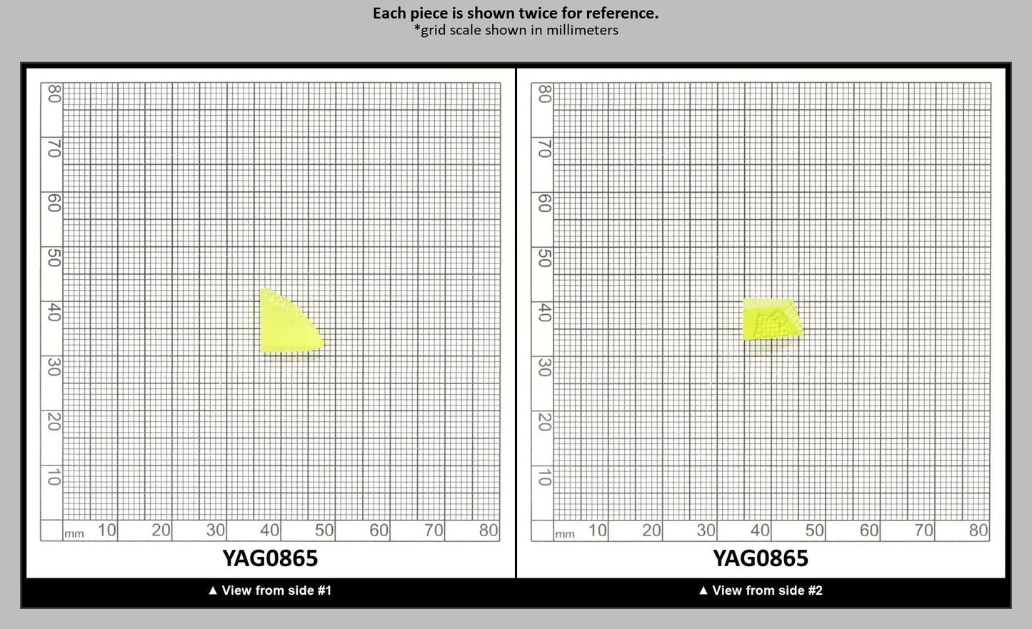 Neon Yellow YAG Faceting Rough for Gem Cutting - Various Sizes : YAG0865
