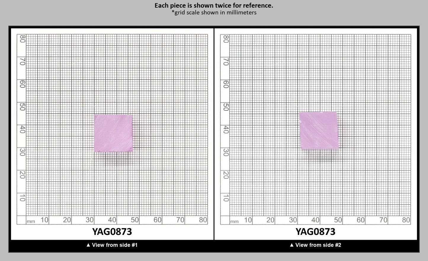 Lavender Nd:YAG Faceting Rough for Gem Cutting - Various Sizes : YAG0873