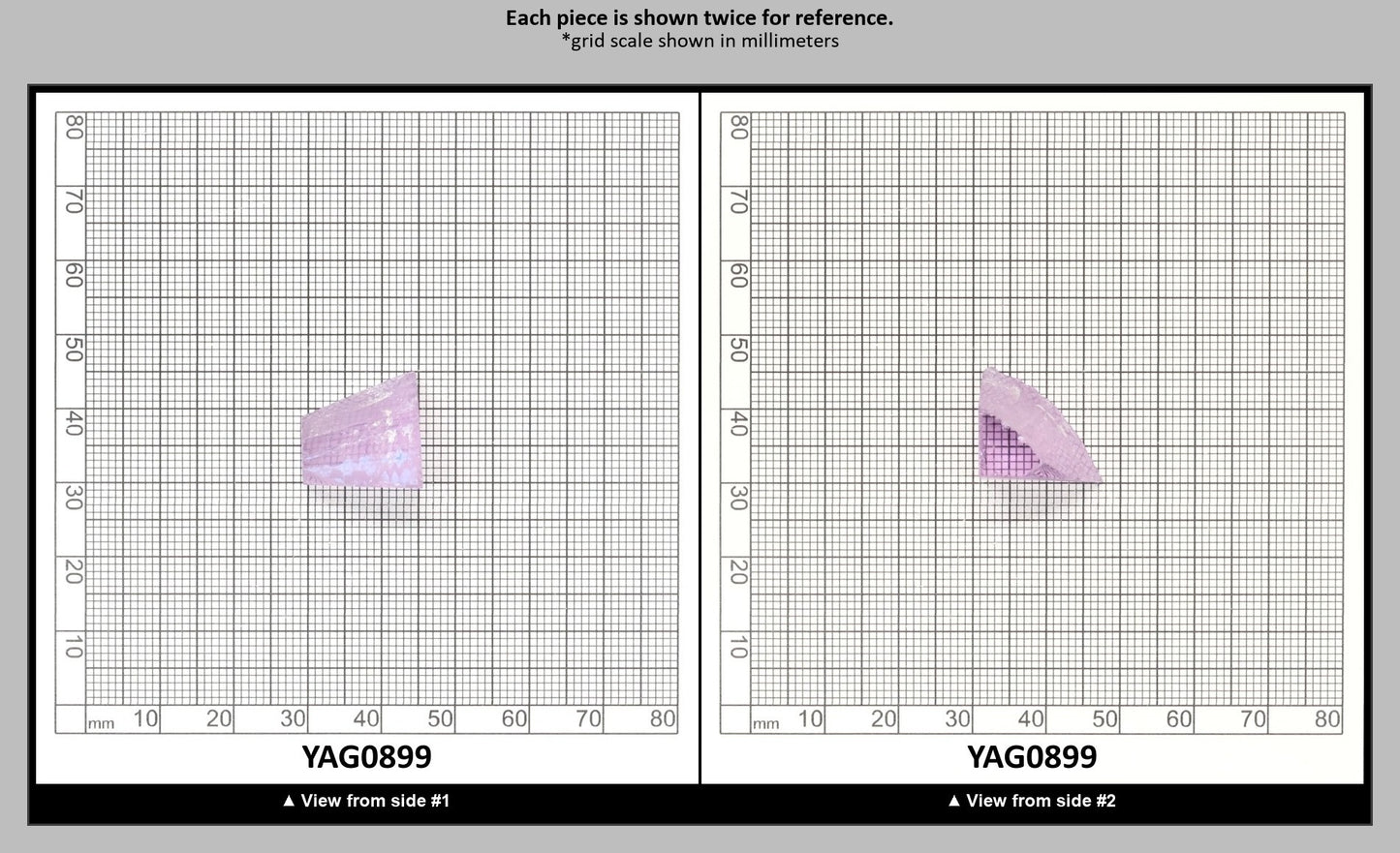 Lavender Nd:YAG Faceting Rough for Gem Cutting - Various Sizes : YAG0899