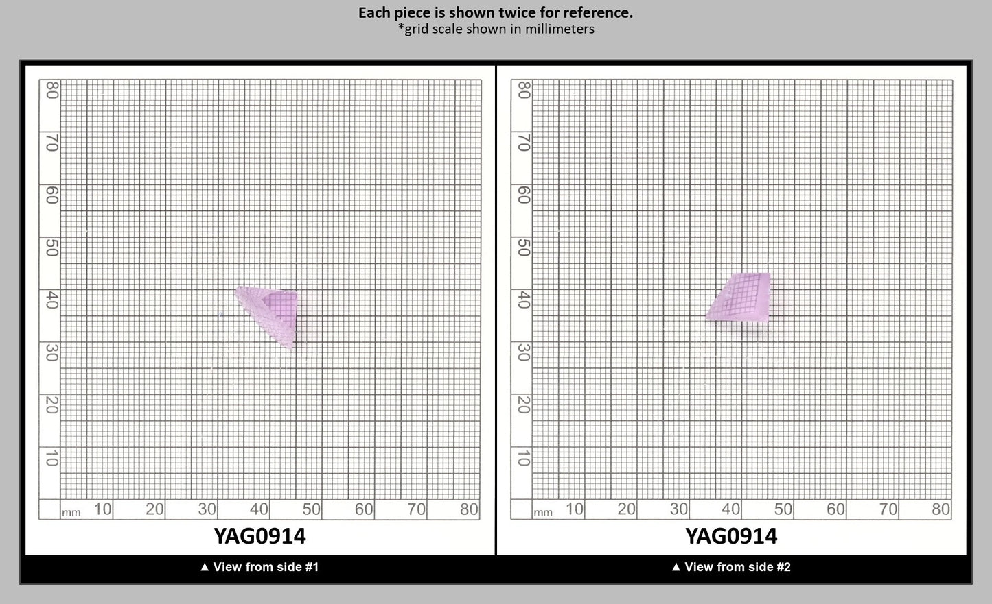 Lavender Nd:YAG Faceting Rough for Gem Cutting - Various Sizes : YAG0914