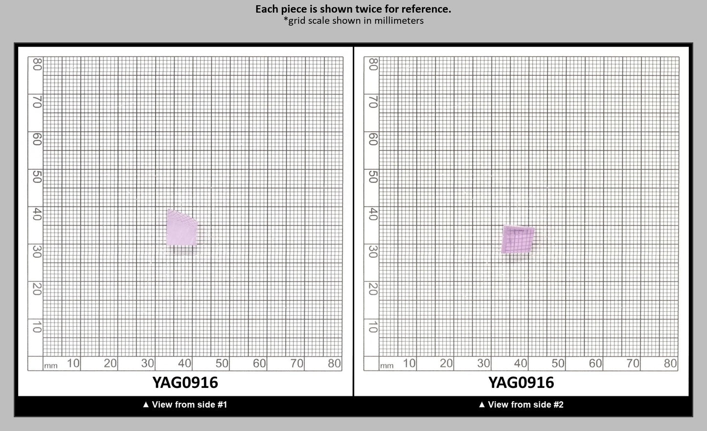 Lavender Nd:YAG Faceting Rough for Gem Cutting - Various Sizes : YAG0916