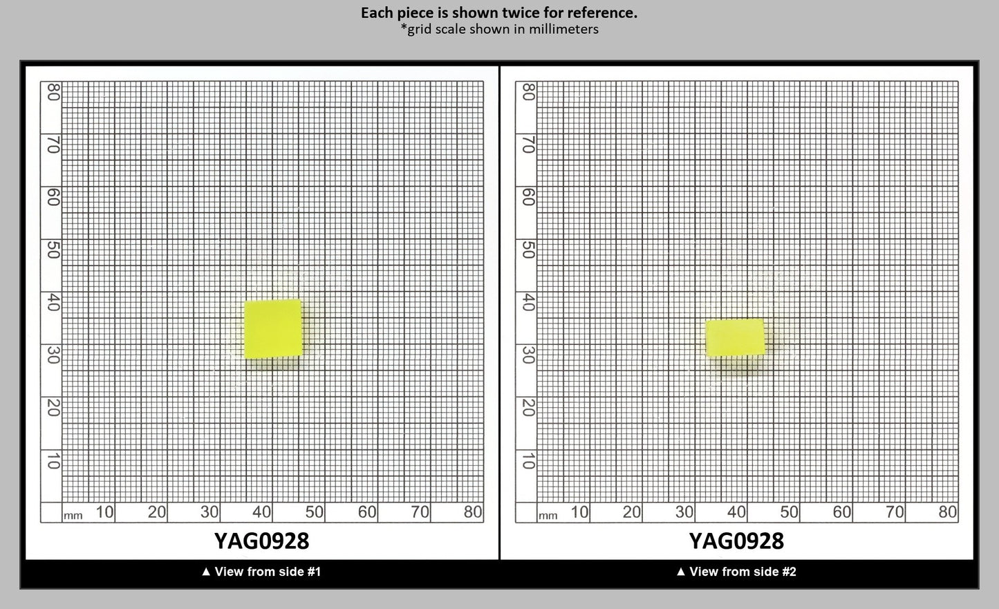 Neon Yellow YAG Polycrystalline (Ceramic) Faceting Rough : YAG0928